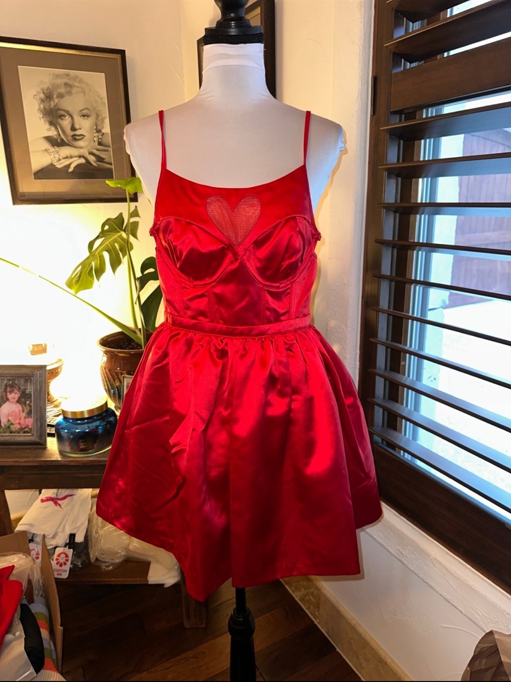 For Love & Lemons• Lauren Mini Dress (red) • MSRP $229 • medium